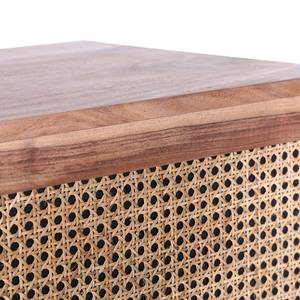 Table haute Bowdon Acacia massif / Vannerie - Acacia / Rotin naturel