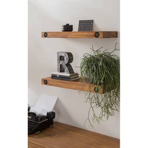 Wandplank MANCHESTER set van 2 massief acaciahout - Breedte: 60 cm