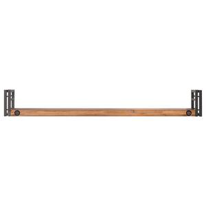 Wandplanken Manchester (set van 3) massief acaciahout/metaal - acaciahout/antracietkleurig - Breedte: 150 cm