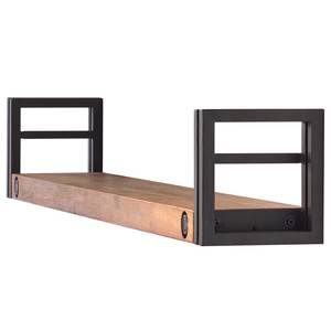 Wandplanken Manchester (set van 3) massief acaciahout/metaal - acaciahout/antracietkleurig - Breedte: 150 cm