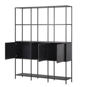 Open kast Meon III Grijze eikenhouten look - Breedte: 150 cm