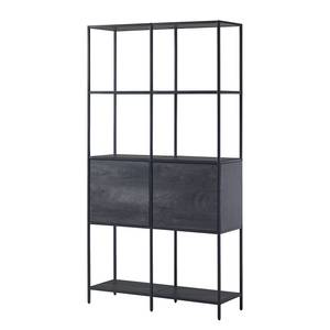 Open kast Meon III Grijze eikenhouten look - Breedte: 101 cm