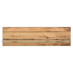 Open wandkast Ironwood fineer van echt hout - oud eikenhout/grijs - Breedte: 118 cm