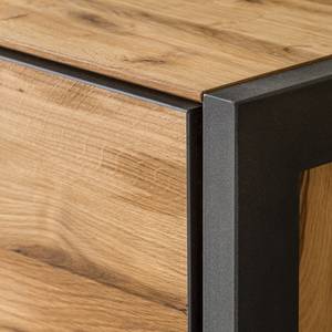 Sideboard Ironwood I Echtholzfurnier / Metall - Alteiche / Grau