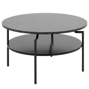 Table basse Borgloon Imitation marbre anthracite