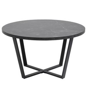 Table basse Lugoff Imitation marbre noir / Noir