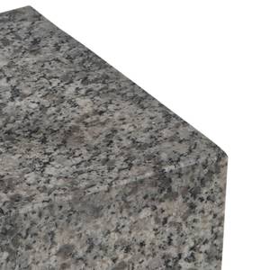 Bout de canapé Wendell Verre / Granite - Gris / Chrome