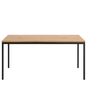 Table Coogee Métal - Imitation chêne sauvage / Noir mat - 160 x 80 cm