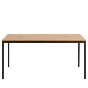 Table Coogee Métal - Imitation chêne sauvage / Noir mat - 180 x 90 cm