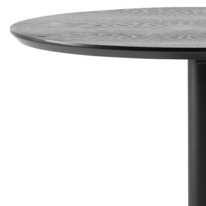 Table haute Ireby Partiellement en frêne massif / Métal - Frêne noir / Noir