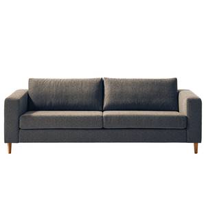 3-Sitzer Sofa COSO Classic Webstoff - Stoff Lica: Blau - Eiche