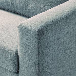 2,5-Sitzer Sofa COSO Classic Webstoff - Stoff Lica: Petrol - Eiche