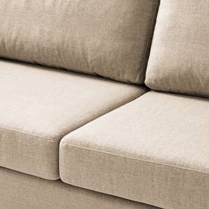 2,5-Sitzer Sofa COSO Classic Webstoff - Webstoff Milan: Beige - Eiche