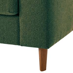 2,5-Sitzer Sofa COSO Classic Webstoff - Stoff Lica: Grün - Eiche