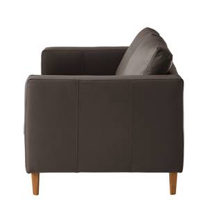 2-Sitzer Sofa COSO Classic Echtleder - Echtleder Neto: Braun - Eiche