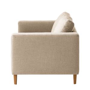 2-Sitzer Sofa COSO Classic Webstoff - Webstoff Milan: Beige - Eiche