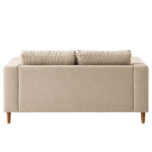 2-Sitzer Sofa COSO Classic Webstoff - Webstoff Milan: Beige - Eiche