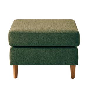 Gestoffeerde hocker COSO Classic geweven stof - Stof Lica: Groen - Breedte: 64 cm - Eik