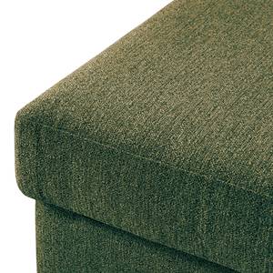 Gestoffeerde hocker COSO Classic geweven stof - Stof Lica: Groen - Breedte: 64 cm - Eik