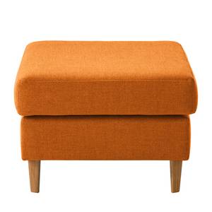 Gestoffeerde hocker COSO Classic geweven stof - Geweven stof Milan: Roestbruin - Breedte: 64 cm - Eik