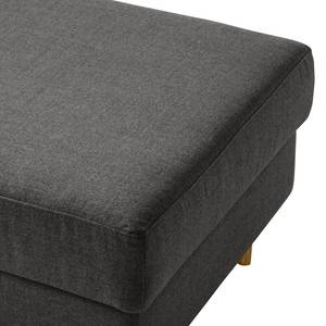 Repose-pieds COSO Classic Tissu - Tissu Milan : Anthracite - Largeur : 95 cm - Chêne