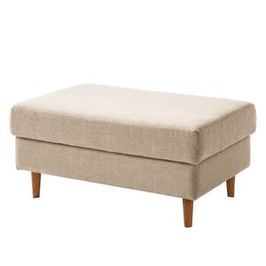 Polsterhocker COSO Classic Webstoff - Webstoff Milan: Beige - Breite: 95 cm - Eiche