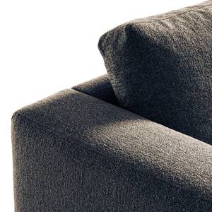 Ecksofa COSO Classic mit Ottomane Webstoff - Stoff Lica: Blau - Breite: 238 cm - Ottomane davorstehend rechts - Keine Funktion - Eiche