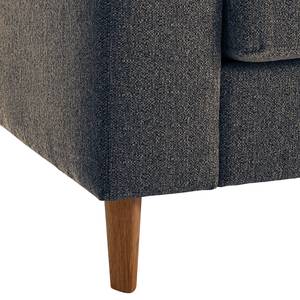 Ecksofa COSO Classic mit Ottomane Webstoff - Stoff Lica: Blau - Breite: 238 cm - Ottomane davorstehend rechts - Keine Funktion - Eiche