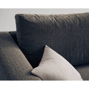 Ecksofa COSO Classic mit Ottomane Webstoff - Stoff Lica: Blau - Breite: 238 cm - Ottomane davorstehend rechts - Keine Funktion - Eiche