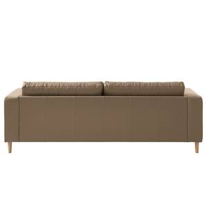 3-Sitzer Sofa COSO Classic Echtleder - Echtleder Neto: Taupe - Esche