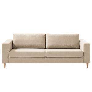 3-Sitzer Sofa COSO Classic Webstoff - Webstoff Milan: Beige - Esche