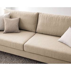 3-Sitzer Sofa COSO Classic Webstoff - Webstoff Milan: Beige - Esche