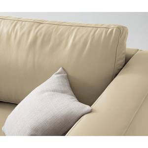 3-Sitzer Sofa COSO Classic Echtleder - Echtleder Neto: Creme - Esche