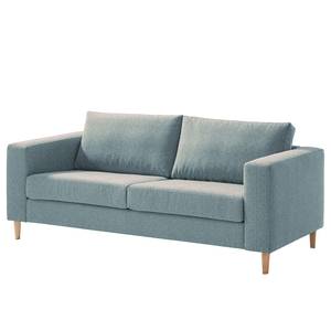 2,5-Sitzer Sofa COSO Classic Webstoff - Stoff Lica: Petrol - Esche