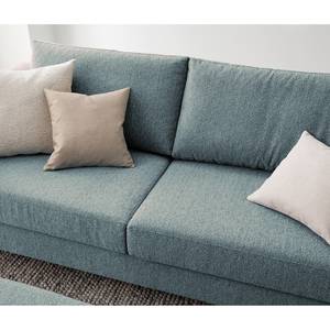 2,5-Sitzer Sofa COSO Classic Webstoff - Stoff Lica: Petrol - Esche