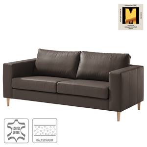 2,5-Sitzer Sofa COSO Classic Echtleder - Echtleder Neto: Braun - Esche