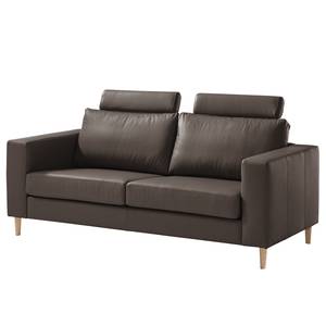 2,5-Sitzer Sofa COSO Classic Echtleder - Echtleder Neto: Braun - Esche