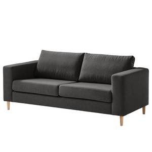 2,5-Sitzer Sofa COSO Classic Webstoff - Webstoff Milan: Anthrazit - Esche
