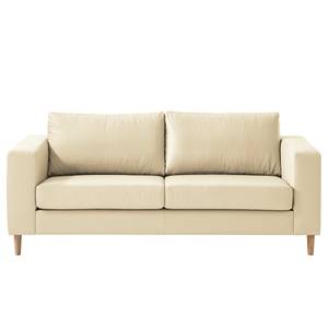 2,5-Sitzer Sofa COSO Classic Echtleder - Echtleder Neto: Creme - Esche