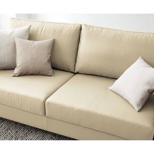 2,5-Sitzer Sofa COSO Classic Echtleder - Echtleder Neto: Creme - Esche