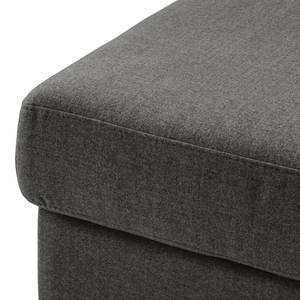 Gestoffeerde hocker COSO Classic geweven stof - Geweven stof Milan: Antraciet - Breedte: 64 cm - Es