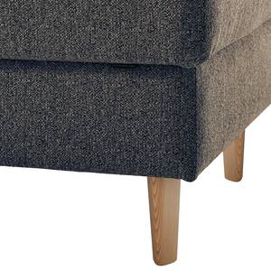 Gestoffeerde hocker COSO Classic geweven stof - Stof Lica: Blauw - Breedte: 64 cm - Es