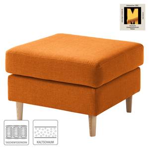 Gestoffeerde hocker COSO Classic geweven stof - Geweven stof Milan: Roestbruin - Breedte: 64 cm - Es