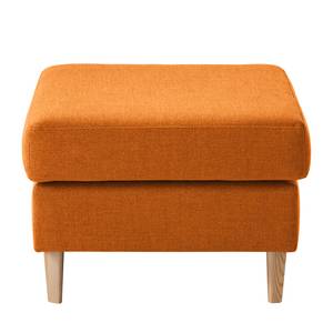 Gestoffeerde hocker COSO Classic geweven stof - Geweven stof Milan: Roestbruin - Breedte: 64 cm - Es