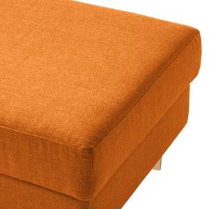 Gestoffeerde hocker COSO Classic geweven stof - Geweven stof Milan: Roestbruin - Breedte: 64 cm - Es