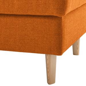 Gestoffeerde hocker COSO Classic geweven stof - Geweven stof Milan: Roestbruin - Breedte: 64 cm - Es