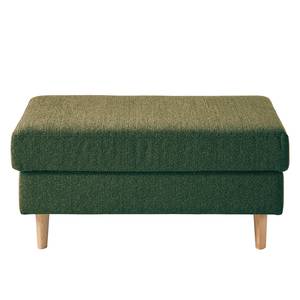 Gestoffeerde hocker COSO Classic geweven stof - Stof Lica: Groen - Breedte: 95 cm - Es