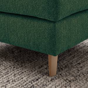 Gestoffeerde hocker COSO Classic geweven stof - Stof Lica: Groen - Breedte: 95 cm - Es