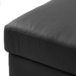 Repose-pieds COSO Classic Cuir véritable - Cuir Neto : Noir - Largeur : 95 cm - Frêne