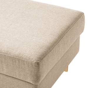 Polsterhocker COSO Classic Webstoff - Webstoff Milan: Beige - Breite: 95 cm - Esche